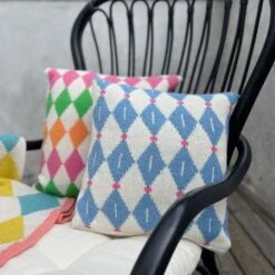 Retro Harlequin Cushion Cover- CaMaRose