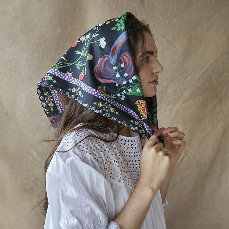 Nathalie Lété Cotton Scarf - Bambi 4 Nathalie Lété Cotton Scarf - Bambi - Image 2