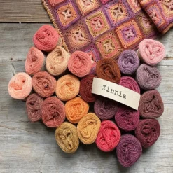 Loop - Mehlsen Zinnia Scarf Kit -loop knitting store 2ZinniaKitatLoopLondon
