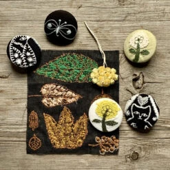 Minä Perhonen Fabric Buttons (35mm)