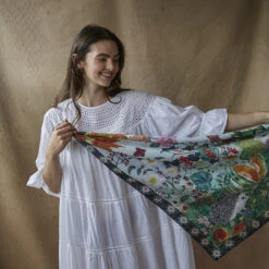 Nathalie Lete Silk Scarf - Hedgehog