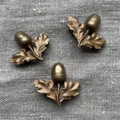 Bronze Oak Leaf + Acorn Brooch