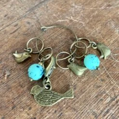 Animal Family Stitch Marker Sets -loop knitting store Bird stitch marker at Loop London