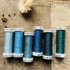 Au Ver A Soie Metallic Sets -loop knitting store Blue 20Silk 20Metallic 20Threads 20at 20Loop 20London 1554297380
