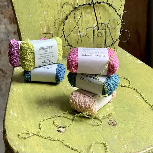 Temaricious Naturally Dyed Bouclé Thread 3 Temaricious Naturally Dyed Bouclé Thread