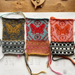 Loop - Dreaming Of Butterflies Wrap - Printed Pattern -loop knitting store ButterflywrapkitatLoopLondon2 492d1f37 3f7f 4516 9cee 12c0d94d2f2c