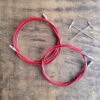 ChiaoGoo TWIST Red Cables (Large) -loop knitting store ChiaoGoocablesatLoopLondon