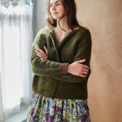 Loop - Cloud Cardigan Pattern -loop knitting store CloudCardiganoliveatLoopLondon3 8bd68202 d187 4aa2 ac03 6580b2de9974