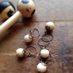 Copper Berries Stitch Markers