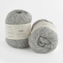 Biches & Bûches - Le Coton & Alpaca -loop knitting store Coton AlpacaSoftGreenGreyatLoopLondon