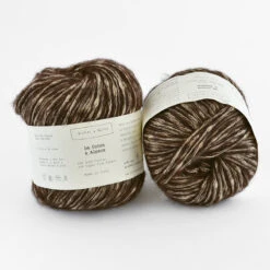 Biches & Bûches - Le Coton & Alpaca -loop knitting store Coton Alpaca Dark Brown at Loop London