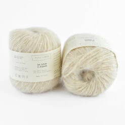 Biches & Bûches - Le Coton & Alpaca -loop knitting store Coton Alpaca Off White at Loop London