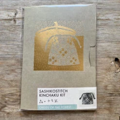 Nami Horikawa- Sashiko Drawstring Bag Kit -loop knitting store CrossoftheForestSashikokit
