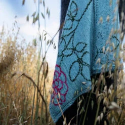 Cultivate - Rose Scarf Kit -loop knitting store Cultivate Rose scarf 2