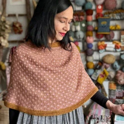 Millefleur Petite Poncho Kit - Dee Hardwicke -loop knitting store DeeHardwickeMillefleur3