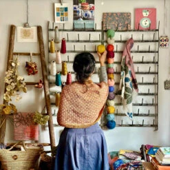 Millefleur Petite Poncho Kit - Dee Hardwicke -loop knitting store DeeHardwickeMillefleur5