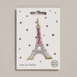 Petra Boase - Iron On Patch -loop knitting store Eiffel tower at Loop London