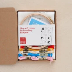 Stitch School - A-Z Linen Embroidery Kit 9 Stitch School - A-Z Linen Embroidery Kit -loop knitting store EmbroideryKitsatLoopLondon3