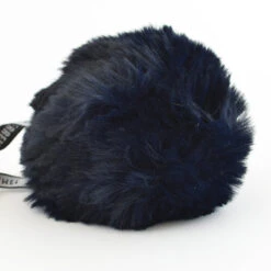 Faux Fur Rex Pom Pom -loop knitting store Faux Fur Rex Pom Pom Dark Blue at Loop London