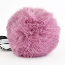 Faux Fur Rex Pom Pom -loop knitting store Faux Fur Rex Pom Pom crocus at Loop London