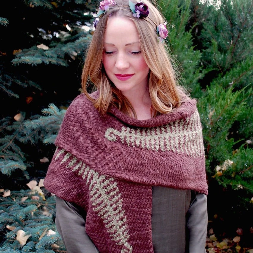 Tiny Owl - Fern Shawl 6 Tiny Owl - Fern Shawl - Image 4