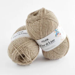 MYak Fior Di Lino -loop knitting store Fior di Lino Caffelatte at Loop London