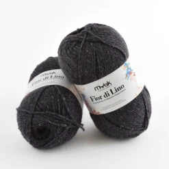 MYak Fior Di Lino -loop knitting store Fior di Lino Graphite at Loop London