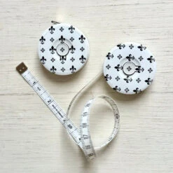 Graphic Tape Measure -loop knitting store Fleur de Lys graphic tape measure at Loop London
