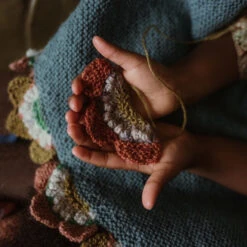 Loop - Florence Shawl Pattern -loop knitting store FlorenceinBlueShawlatLoopLondon11 97ec4d04 1a9b 4bd6 80fb a7ee17c290e2