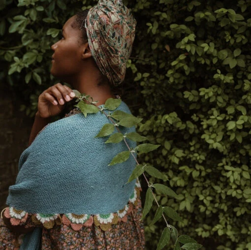 Loop - Florence Shawl Kit 26 Loop - Florence Shawl Kit -loop knitting store FlorenceinBlueShawlatLoopLondon8