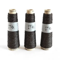 ITO Kin Gin -loop knitting store Gin Black Silver B at Loop London