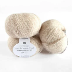 Rico -Essentials Superkid Mohair Glamorous Glitter -loop knitting store Glamorous Glitter 002 at Loop Knitting