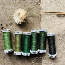 Au Ver A Soie Metallic Sets -loop knitting store Green 20Silk 20Metallic 20threads 20at 20Loop 20London 1554297401