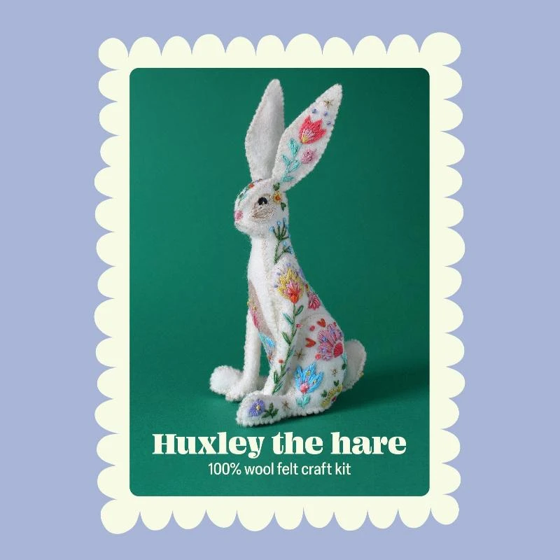 Sewyeah - Huxley The Hare Embroidery Kit 7 Sewyeah - Huxley The Hare Embroidery Kit - Image 5