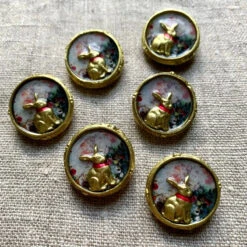 Happy Pop Bunny Buttons