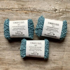 Temaricious Naturally Dyed Bouclé Thread 29 Temaricious Naturally Dyed Bouclé Thread -loop knitting store Indigo Styphnolobium 1 at Loop London 1622967402