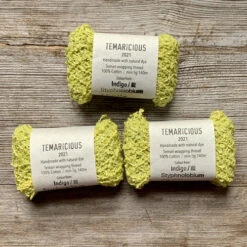 Temaricious Naturally Dyed Bouclé Thread 28 Temaricious Naturally Dyed Bouclé Thread -loop knitting store Indigo Styphnolobium 2 at Loop London 1622967374