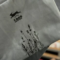 Kaliko Handmade Drawstring Bag 13 Kaliko Handmade Drawstring Bag -loop knitting store Indigo lavender drawstring bag at Loop