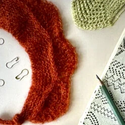 Isager Lace Scarf Pattern -loop knitting store LACE Isager Lace pattern 2 at Loop London