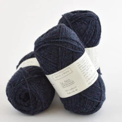 Biches & Bûches - Le Petit Lambswool -loop knitting store Le Petit Lambswool Dark Blue Black at Loop London