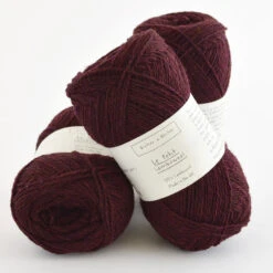 Biches & Bûches - Le Petit Lambswool -loop knitting store Le Petit Lambswool Dark Burgundy at Loop London