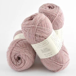 Biches & Bûches - Le Petit Lambswool -loop knitting store Le Petit Lambswool Soft Pink Grey at Loop London