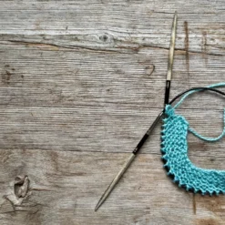 LYKKE Driftwood Interchangeable Starter Set - Grey Denim (3.5") -loop knitting store Lykkestarter3.5atLoopLondon.3