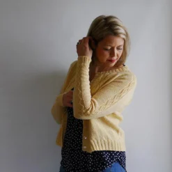 Mae Cardigan - Olive Knits 7 Mae Cardigan - Olive Knits -loop knitting store MaeCardiganatLoopLondon2