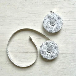 Graphic Tape Measure -loop knitting store Mandala graphic tape measure at Loop London