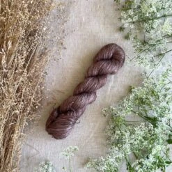 Elliott & May -Natural Bamboo And Linen -loop knitting store Mauve Elliott may