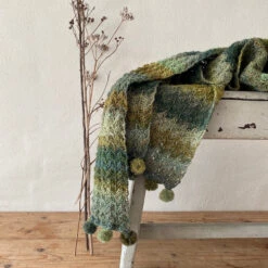 Loop - Mehlsen Colourwave Scarf Kit -loop knitting store MehlsenColourwaveKnittedScarfKitatLoopLondon11