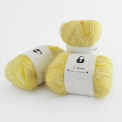 (Vi)laines - Mohair Silk Boulettes -loop knitting store MohairBouletteMimosaConfettiatLoopLondon