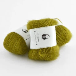 (Vi)laines - Mohair Silk Boulettes -loop knitting store MohairBoulettePistachiosatAperatifTimeatLoopLondon
