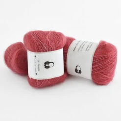(Vi)laines - Mohair Silk Boulettes -loop knitting store MohairBouletteRubyRingsatLoopLondon
